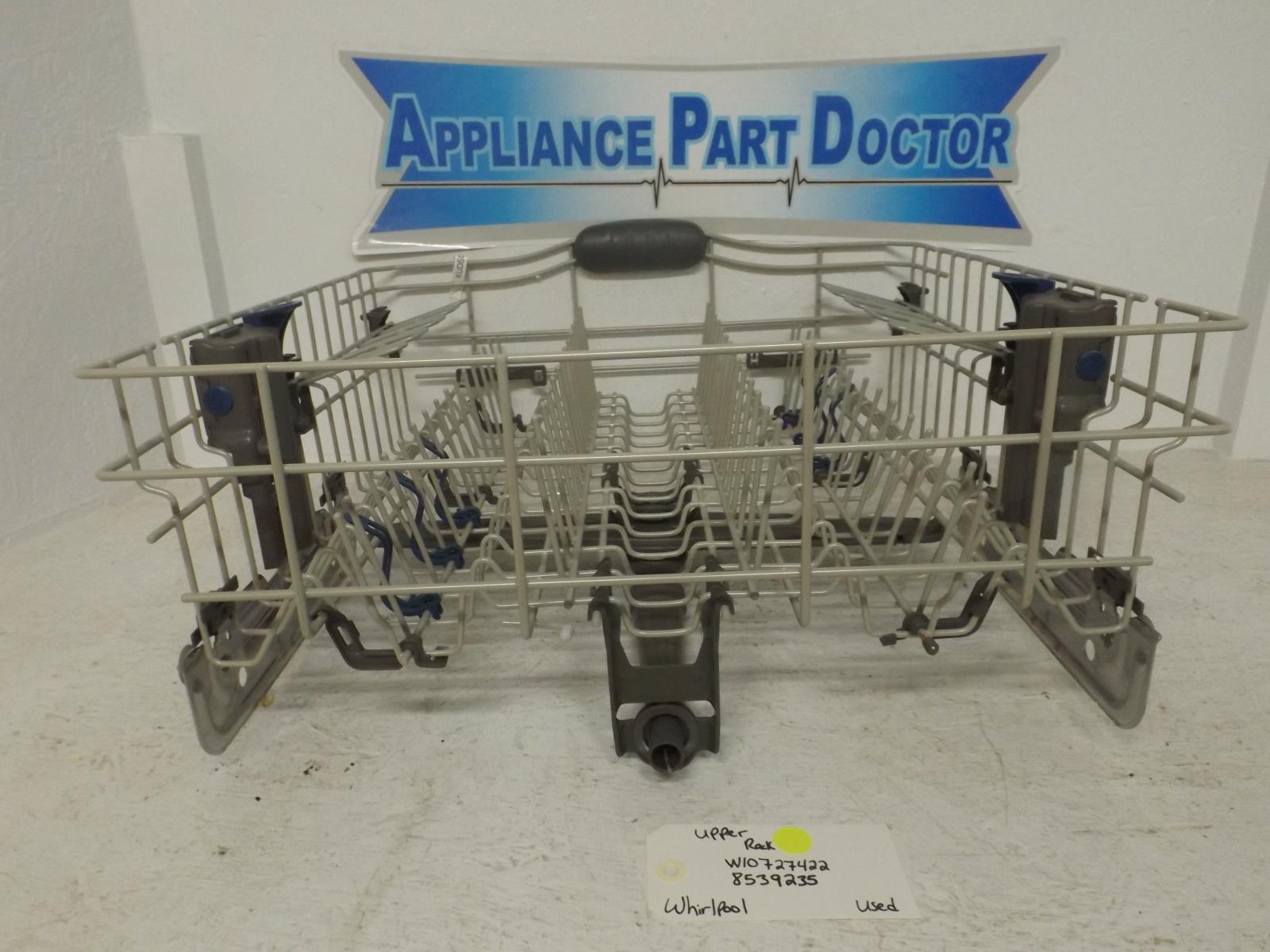 Whirlpool Dishwasher W10727422 8539235 Upper Dish Rack Used Whirlpool Dishwasher W10727422 8539235 Upper Dish Rack Used